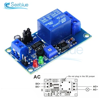 DC 12V Time Relay Module Normal Open Time Delay Relay Timing Timer Relay Control Switch Adjustable Potentiometer LED Indicator
DC 12V Time Relay Module Normal Open Time Delay Relay Timing Timer Relay Control Switch Adjustable Potentiometer LED Indicator