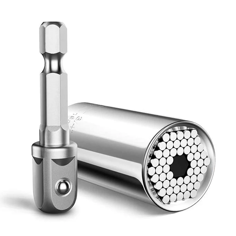 Universal Socket Grip 7-19mm Torque Wrench Head Sleeve Multi-Function Ratchet Power Drill Adapter |