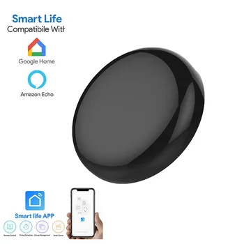 Smart WIFI infrared remote control supports APP smart life control compatible with Alexa Google Assistant smart voice control
Smart WIFI infrared remote control supports APP smart life control compatible with Alexa Google Assistant smart voice control