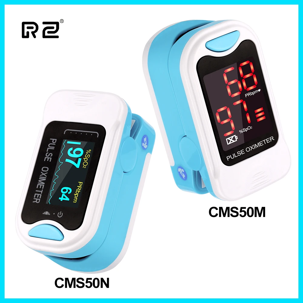 

RZ Fingertip Pulse Oximeter Rate Blood Oxygen Saturation SPO2 PR Monitor Digital Household CE FDA Portable Pulse Oximeter