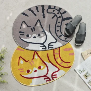 Fat Cat Doormat Welcome Rug Bedside Area Rug for Living Room Cartoon Cute Rug for Kids Non-slip Circle Rug Girls Room Rug
Fat Cat Doormat Welcome Rug Bedside Area Rug for Living Room Cartoon Cute Rug for Kids Non-slip Circle Rug Girls Room Rug