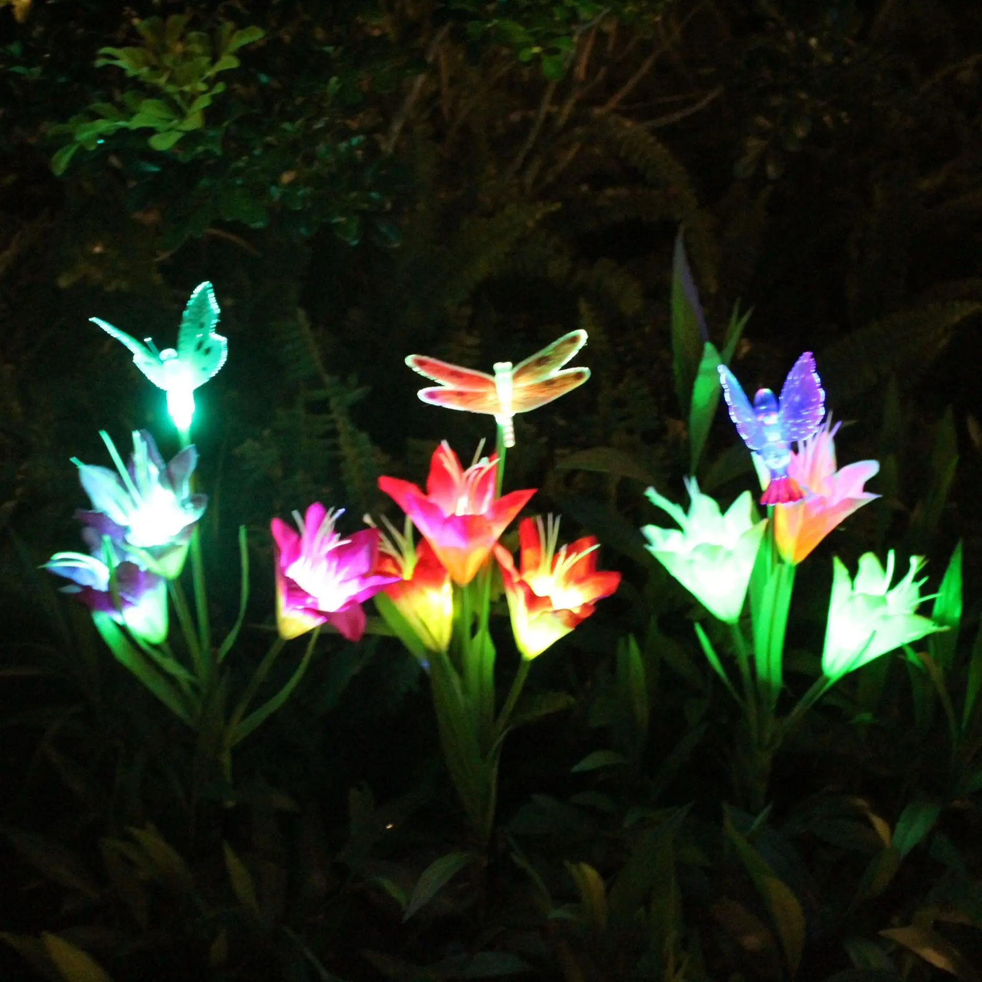 Amazon Hot Selling Solar Animal Combination seven colours lily Festive Lantern 4LED Floor Outlet Garden Lamp Lawn Lamp
Amazon Hot Selling Solar Animal Combination seven colours lily Festive Lantern 4LED Floor Outlet Garden Lamp Lawn Lamp