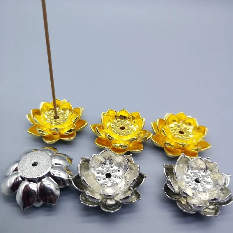 Creative Alloy Lotus Flower Shape Incense Burner Portable Incense Holder Small Incense Base Home Decoration WB822
Creative Alloy Lotus Flower Shape Incense Burner Portable Incense Holder Small Incense Base Home Decoration WB822