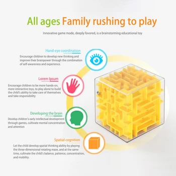 (Random Color) Develop intelligence Magic Cube Children's Puzzle Transparent Decompression Balance Ball 3D Stereo Maze
(Random Color) Develop intelligence Magic Cube Children's Puzzle Transparent Decompression Balance Ball 3D Stereo Maze