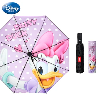 디즈니 데이지 덕 비 우산, 어린이 접이식 우산, 여성 맞춤형 방풍 패션, 8 갈비