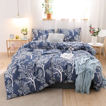 Fashion Simple Bedding Set US Twin Queen King Guest Room Bed Linen Set Comfortable Bedclothes Plants Duvet Cover Set for Adults
Fashion Simple Bedding Set US Twin Queen King Guest Room Bed Linen Set Comfortable Bedclothes Plants Duvet Cover Set for Adults