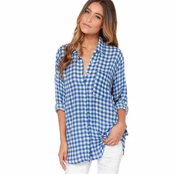 Europe and the United States, Spring 2020) New Explosion Women Fashion Self-Long-Sleeve Plaid Shirt Female Tide
Europe and the United States, Spring 2020) New Explosion Women Fashion Self-Long-Sleeve Plaid Shirt Female Tide