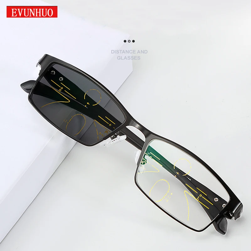 EVUNHUO New Progressive multifocal transition sunglasses men's photochromic reading glasses dots for reader near Far sight 1.0-3
EVUNHUO New Progressive multifocal transition sunglasses men's photochromic reading glasses dots for reader near Far sight 1.0-3