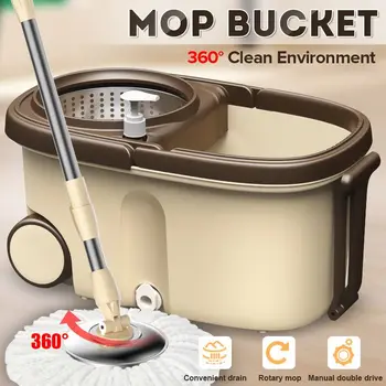 2020 Upgrade 360°Spin Cleaning Mops set with Bucket 5 pcs Fiber Heads Washable Easy Wring Cleaning System Steel Floor Drop mops
2020 Upgrade 360°Spin Cleaning Mops set with Bucket 5 pcs Fiber Heads Washable Easy Wring Cleaning System Steel Floor Drop mops