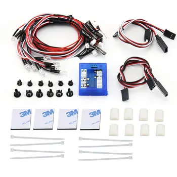 Plug & Play Super Bright 12 LED Lighting Lamps System For RC Remote Control Cars and Trucks for RC Car Spare Parts
Plug & Play Super Bright 12 LED Lighting Lamps System For RC Remote Control Cars and Trucks for RC Car Spare Parts
