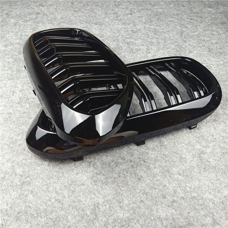 

Replacement G30 G38 Front Bumper Grill For BMW 5 Series M5 G31 520i 530i 540i ABS 2-slat Glossy Black Front Kidney Grille Grill