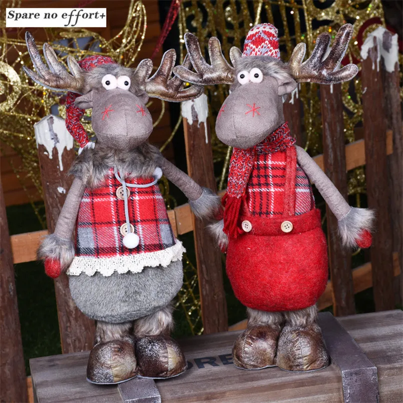 Chritsmas Standing Reindeer Dolls Chritsmas Party Props Window Deocration New Year Gift Xmas Decoration for Tree Kerst Decoratie
Chritsmas Standing Reindeer Dolls Chritsmas Party Props Window Deocration New Year Gift Xmas Decoration for Tree Kerst Decoratie