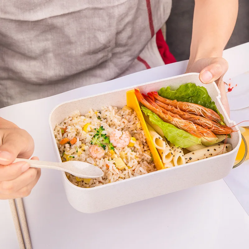 Tableware Food Container Wheat Straw Lunch Box Creative Microwave Sealed Lid Multi-functional Durable Bento Box Taper De Comida
Tableware Food Container Wheat Straw Lunch Box Creative Microwave Sealed Lid Multi-functional Durable Bento Box Taper De Comida