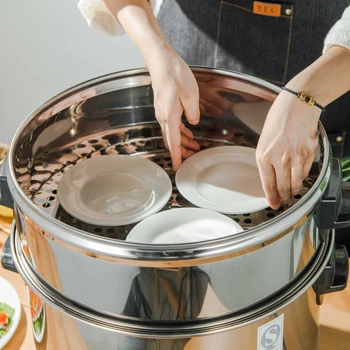 Deepen extra thick large stainless steel steamer drawer household small steamed dumplings bun commercial steaming basket lid
Deepen extra thick large stainless steel steamer drawer household small steamed dumplings bun commercial steaming basket lid