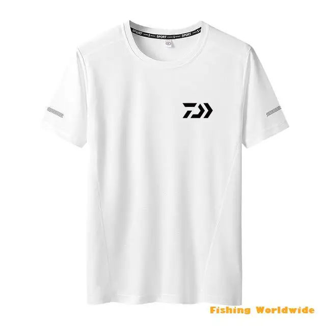 

New Arrival Men DAIWA Fishing Shirts Outdoor Sport Soft Elastic Fishing T Shirts Plus Size Breathable DAWA Fishing Clothes L-8XL