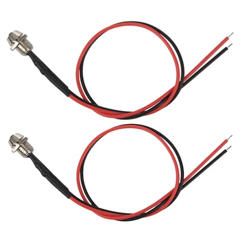 2 Pcs 6Mm 12V Car Truck Boat Metal Indicator Pilot Dash Light Lamp with Wire LED, Green & Red 
2 Pcs 6Mm 12V Car Truck Boat Metal Indicator Pilot Dash Light Lamp with Wire LED, Green & Red