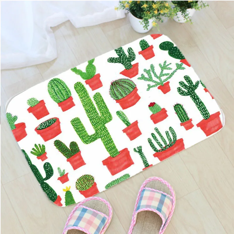 Tropical Plants Cactus Bath Mat Flannel Cactus Printing Bathroom Non-slip Mat Home Decoration Door Mat Badmat Tapis de bain
Tropical Plants Cactus Bath Mat Flannel Cactus Printing Bathroom Non-slip Mat Home Decoration Door Mat Badmat Tapis de bain
