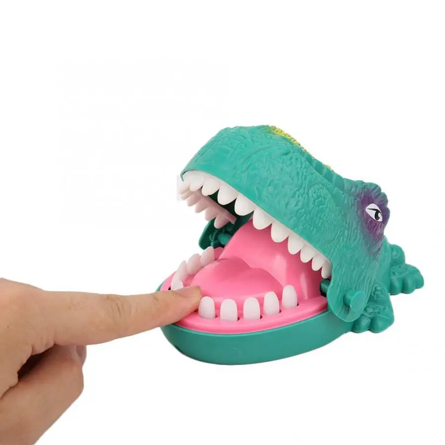 Big Practical Joke Electric Biting Dinosaur Teeth Bite Finger Adult Bar Prank Game Kids Children Funny Education Toys Gift | Игрушки и
