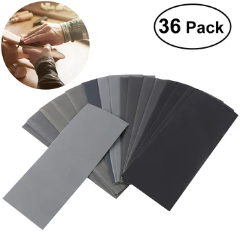 UEETEK 36pcs 400 to 3000 Grit Sandpaper Assortment Dry/ Wet for Automotive Sanding Wood Furniture Finishing
UEETEK 36pcs 400 to 3000 Grit Sandpaper Assortment Dry/ Wet for Automotive Sanding Wood Furniture Finishing