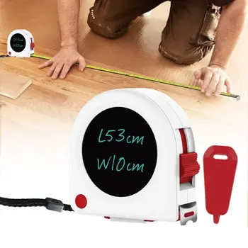 Tape Measure with LCD Screen Writing Tablet Drawing Board Measuring Tape 5m 16ft
Tape Measure with LCD Screen Writing Tablet Drawing Board Measuring Tape 5m 16ft