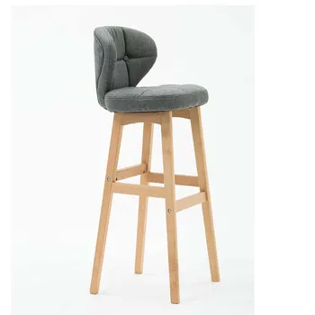 Nordic Solid Wood Bar Chair Modern Simple Creative Bar Chair Front Desk Backrest High Stool Bar Stool Household
Nordic Solid Wood Bar Chair Modern Simple Creative Bar Chair Front Desk Backrest High Stool Bar Stool Household