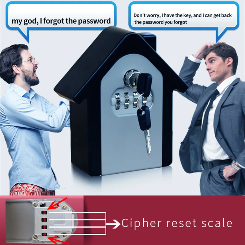 Key Lock Box with Waterproof Case Wall Mount Metal Password Box for Home Business FO Sale
Key Lock Box with Waterproof Case Wall Mount Metal Password Box for Home Business FO Sale