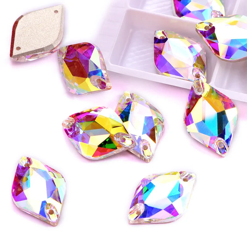 AAAAA Quality Lemon Sew On Rhinestones Crystal AB Flatback Glass Sewing on Stones with 2 Holes for DIY Clothes Accessories B1280
AAAAA Quality Lemon Sew On Rhinestones Crystal AB Flatback Glass Sewing on Stones with 2 Holes for DIY Clothes Accessories B1280