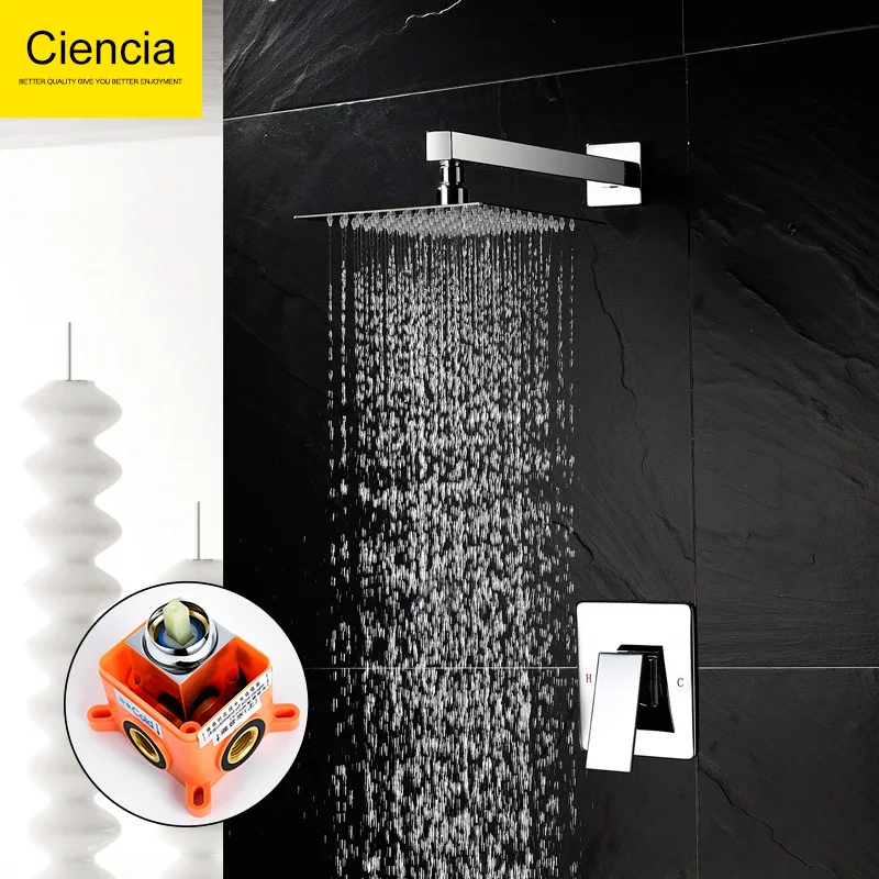 Concealed Shower Set Supercharge Top Spray Wall-in Mixing Valve Embedded Box Embedded Shower Set
Concealed Shower Set Supercharge Top Spray Wall-in Mixing Valve Embedded Box Embedded Shower Set