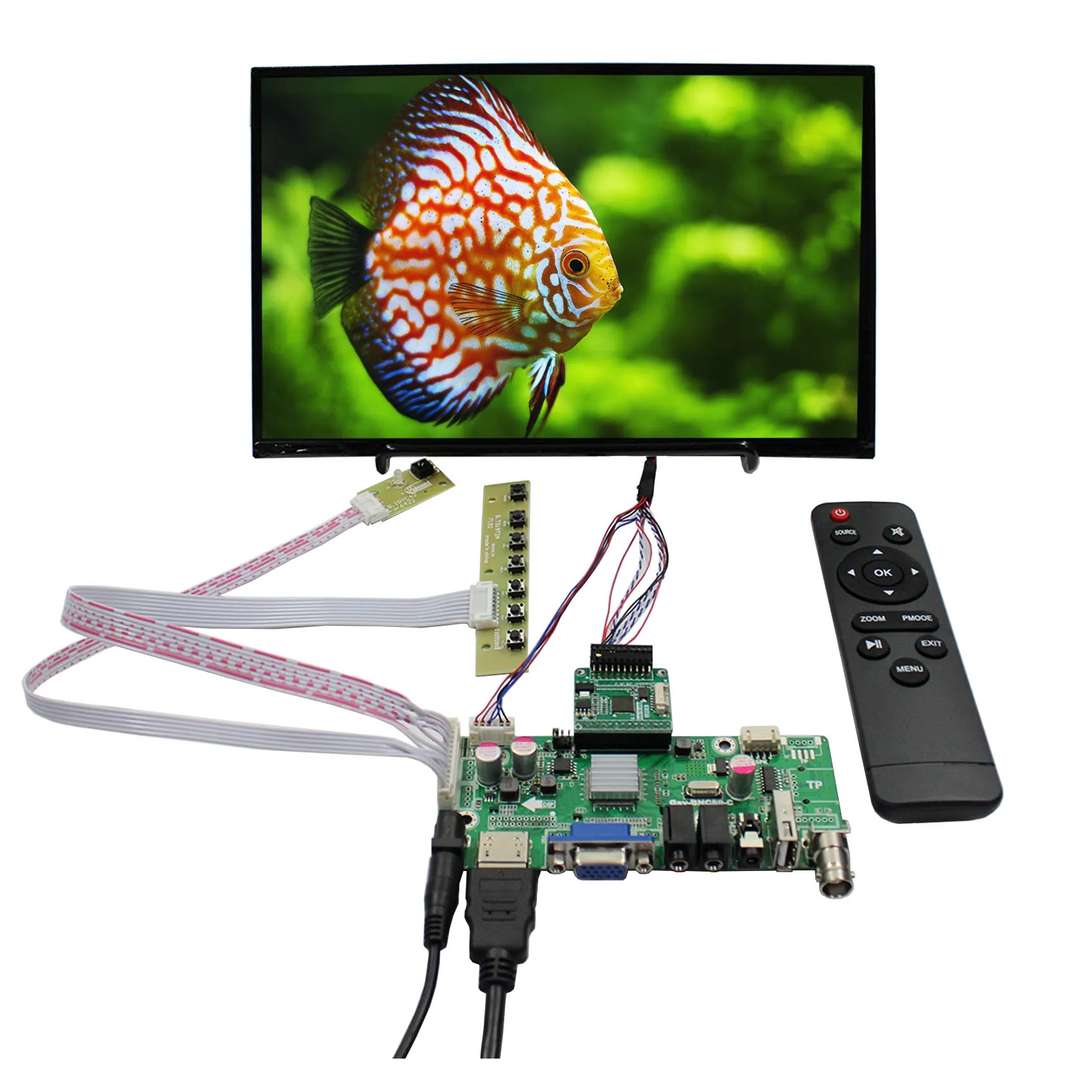 10.1" IPS B101UAN01.A 10.1inch 1920X1200 eDP 40pins LCD Screen with HD-MI VGA AV USB LCD Controller Board
10.1" IPS B101UAN01.A 10.1inch 1920X1200 eDP 40pins LCD Screen with HD-MI VGA AV USB LCD Controller Board