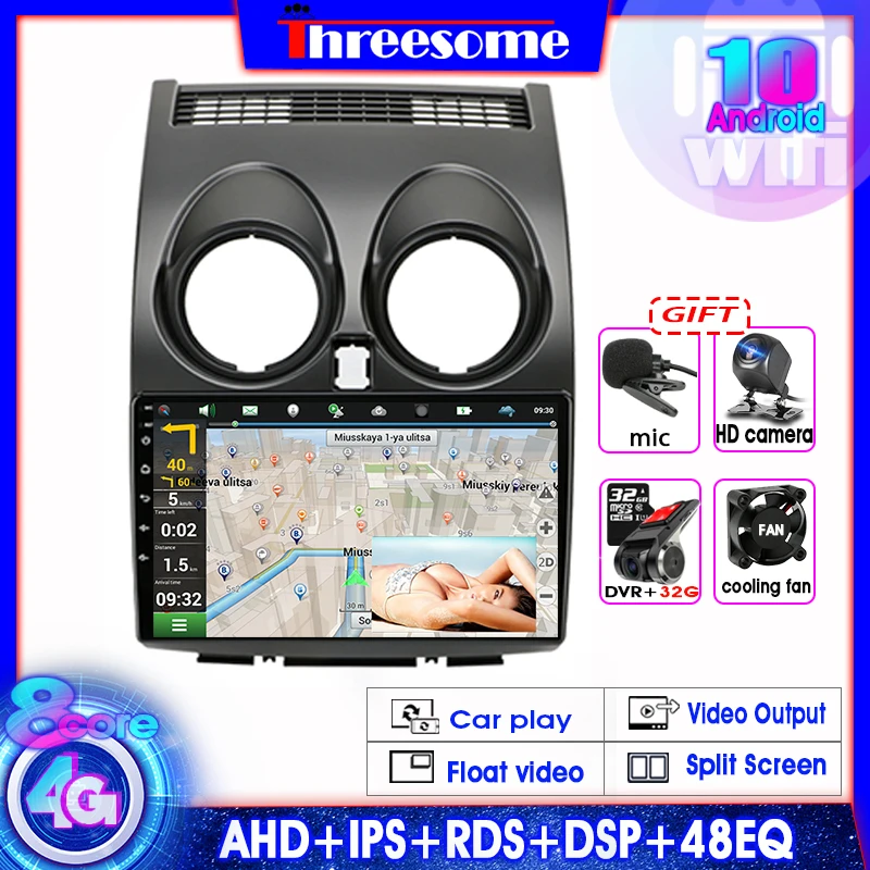 Android 10.0 4G+64G 2 Din Car Radio GPS Navigation Multimedia Video Player For Nissan Qashqai 1 J10 2006-2014 Car Stereo Playe
Android 10.0 4G+64G 2 Din Car Radio GPS Navigation Multimedia Video Player For Nissan Qashqai 1 J10 2006-2014 Car Stereo Playe