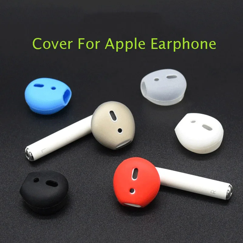 

1 Pair Silicone Eartips for Apple airpods Earphone Accessory Silicone Case Ears Cover Replacement Ear tips for earpods