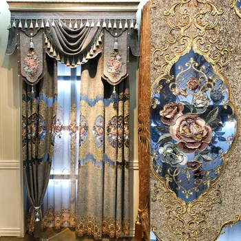 High-grade European Pastoral Curtains for Living Room Hollow Chenille Curtains for Bedroom Embroidery Curtain Tulle
High-grade European Pastoral Curtains for Living Room Hollow Chenille Curtains for Bedroom Embroidery Curtain Tulle