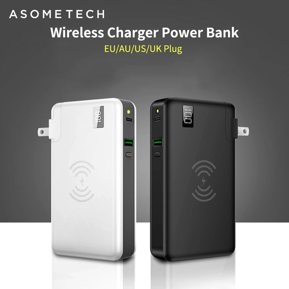 10000mah Power Bank Wireless Charger QC3.0 Fast Charger For Iphone Tablet Huawei 3 in 1 18650 Powerbank Type C USB PD Chagrer
10000mah Power Bank Wireless Charger QC3.0 Fast Charger For Iphone Tablet Huawei 3 in 1 18650 Powerbank Type C USB PD Chagrer