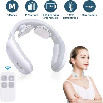 Portable Neck Massager with Heat Cordless 3 Modes 15 Levels Smart Deep Tissue Trigger Neck Massager Electric Massage Relief Tool
Portable Neck Massager with Heat Cordless 3 Modes 15 Levels Smart Deep Tissue Trigger Neck Massager Electric Massage Relief Tool