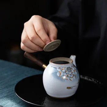Ruihe Side Handle Pot Chinese Ceramic Kung Fu Teapot Stoneware Single Teapot Handlebar Small Teapot Tea Kettle Ceramic Teapot
Ruihe Side Handle Pot Chinese Ceramic Kung Fu Teapot Stoneware Single Teapot Handlebar Small Teapot Tea Kettle Ceramic Teapot
