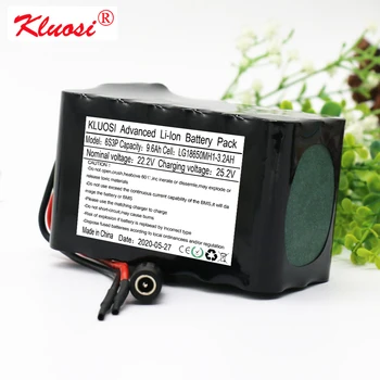 KLUOSI 22.2V/25.2V 9.6Ah 6S3P for LG18650MH1 Lithium Battery Pack with 25A BMS Electric Bicycle Ebike Scooter Wheelchair Cropper
KLUOSI 22.2V/25.2V 9.6Ah 6S3P for LG18650MH1 Lithium Battery Pack with 25A BMS Electric Bicycle Ebike Scooter Wheelchair Cropper