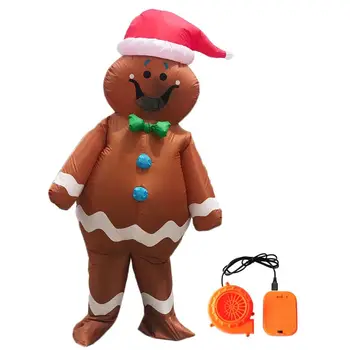 Inflatable Wearing Hat's Gingerbread Man Costume Fancy Dress Cosplay Adults Performance Prop Christmas Theme Party Toy
Inflatable Wearing Hat's Gingerbread Man Costume Fancy Dress Cosplay Adults Performance Prop Christmas Theme Party Toy