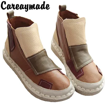 Careaymade-Pure handmade boots,Martin boots candy color ultra soft leather strap flat boots, tide all-match students boots
Careaymade-Pure handmade boots,Martin boots candy color ultra soft leather strap flat boots, tide all-match students boots