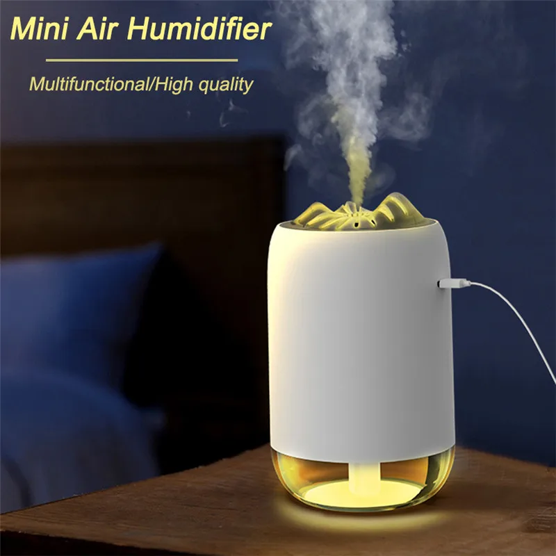 250ML Mini Air Humidifier Cute volcanic USB Aroma Essential Oil Diffuser Car Office Air Purifier Mist Maker with Night Light
250ML Mini Air Humidifier Cute volcanic USB Aroma Essential Oil Diffuser Car Office Air Purifier Mist Maker with Night Light