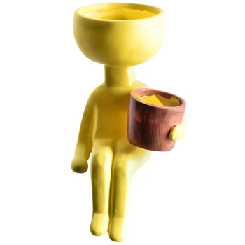 1 Pc Character Portrait Flower Pot Resin Succulent Plant Pot Abstract Face Flower Pot Home Desktop Vase
1 Pc Character Portrait Flower Pot Resin Succulent Plant Pot Abstract Face Flower Pot Home Desktop Vase