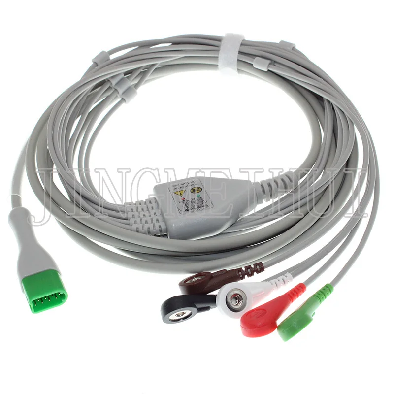 High quality 12pin ECG EKG 3/5 leads one-piece cable and electrode leadwire for Datascope-Mindray V12, V21
High quality 12pin ECG EKG 3/5 leads one-piece cable and electrode leadwire for Datascope-Mindray V12, V21