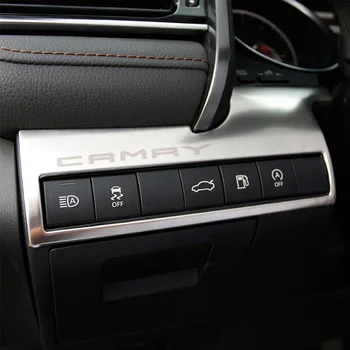 Car Interior Front Headlight Decoration Frame Switch Trim Control Panel Cover for Camry 2018 2019 accessories styling
Car Interior Front Headlight Decoration Frame Switch Trim Control Panel Cover for Camry 2018 2019 accessories styling