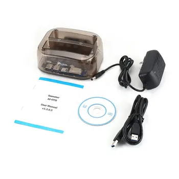 Dual Bays HDD Dock USB 3.0 to SATA HDD SSD Docking Station with Clone for 2.5" & 3.5" SATA HDD & SSD Hard Drive Disk Case Dock
Dual Bays HDD Dock USB 3.0 to SATA HDD SSD Docking Station with Clone for 2.5" & 3.5" SATA HDD & SSD Hard Drive Disk Case Dock