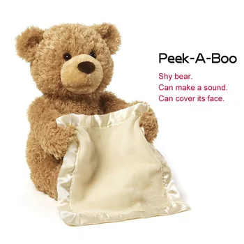 New Style Hot Selling American Peekaboo Bear Talking Will Move The Teddy Bear Electric Voice Over Face Shy Bear Plush Toy 40M
New Style Hot Selling American Peekaboo Bear Talking Will Move The Teddy Bear Electric Voice Over Face Shy Bear Plush Toy 40M