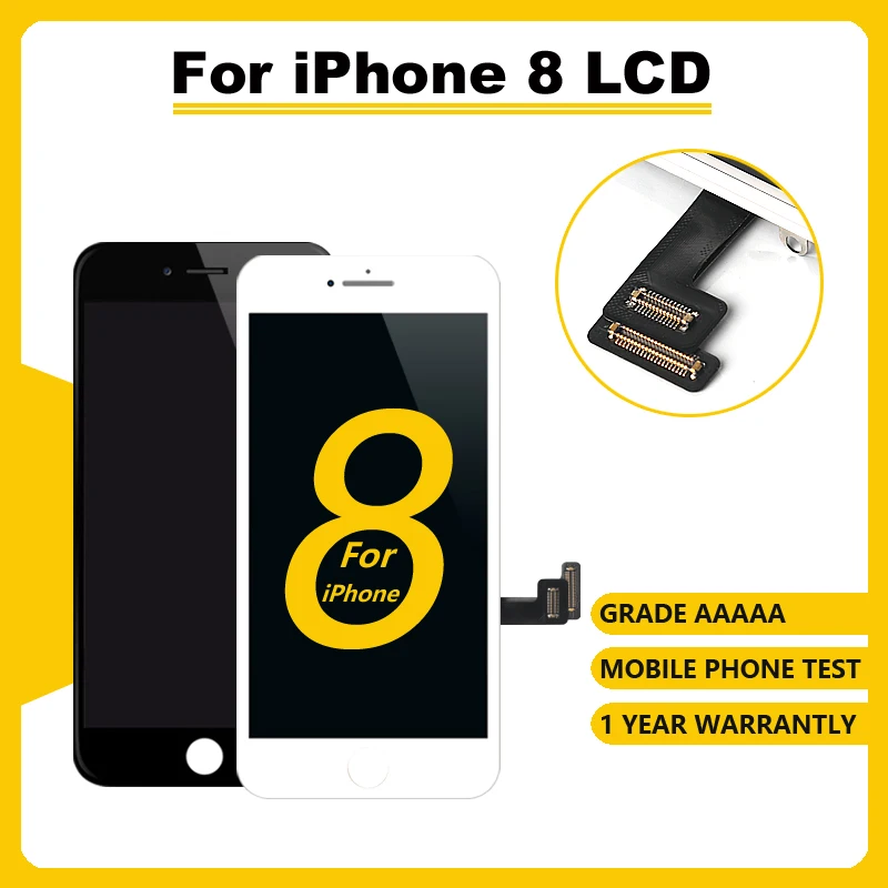 AAA +++ for iPhone 8 LCD display 100% with 3D forced touch screen digitizer component no dead angle + tempered glass + tools
AAA +++ for iPhone 8 LCD display 100% with 3D forced touch screen digitizer component no dead angle + tempered glass + tools
