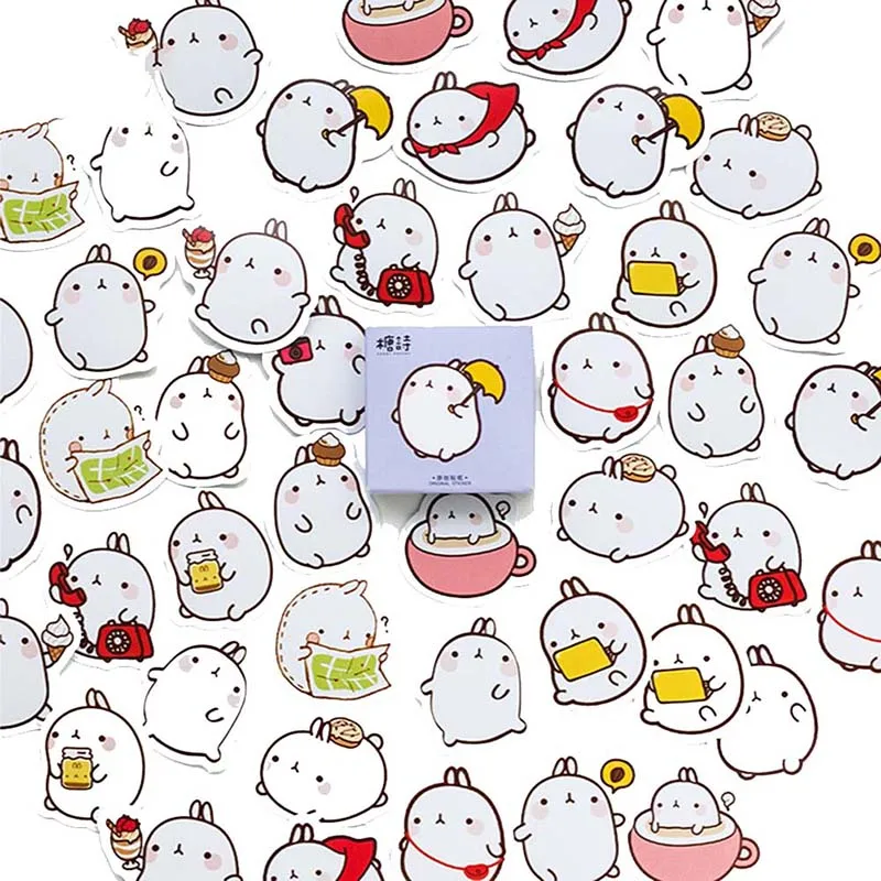 1 Box Cute Molang Rabbit Label Stickers Set Decorative Stationery Stickers Scrapbooking DIY Diary Album Stick Lable
1 Box Cute Molang Rabbit Label Stickers Set Decorative Stationery Stickers Scrapbooking DIY Diary Album Stick Lable