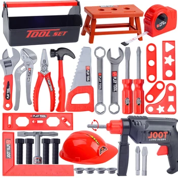Children's Toolbox Engineer Simulation Repair Tools Pretend Toy Electric Drill Screwdriver Repair Kit Play Toy Set for Kids Gift
Children's Toolbox Engineer Simulation Repair Tools Pretend Toy Electric Drill Screwdriver Repair Kit Play Toy Set for Kids Gift