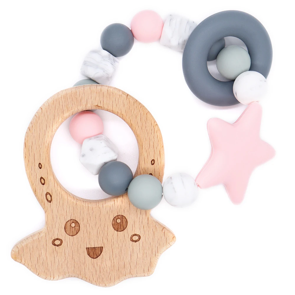 TeetherTeething Star Shape With Wooden Teether For Baby Infant Chewable Chewing Toys Circle Teether Pacifier Chain
TeetherTeething Star Shape With Wooden Teether For Baby Infant Chewable Chewing Toys Circle Teether Pacifier Chain