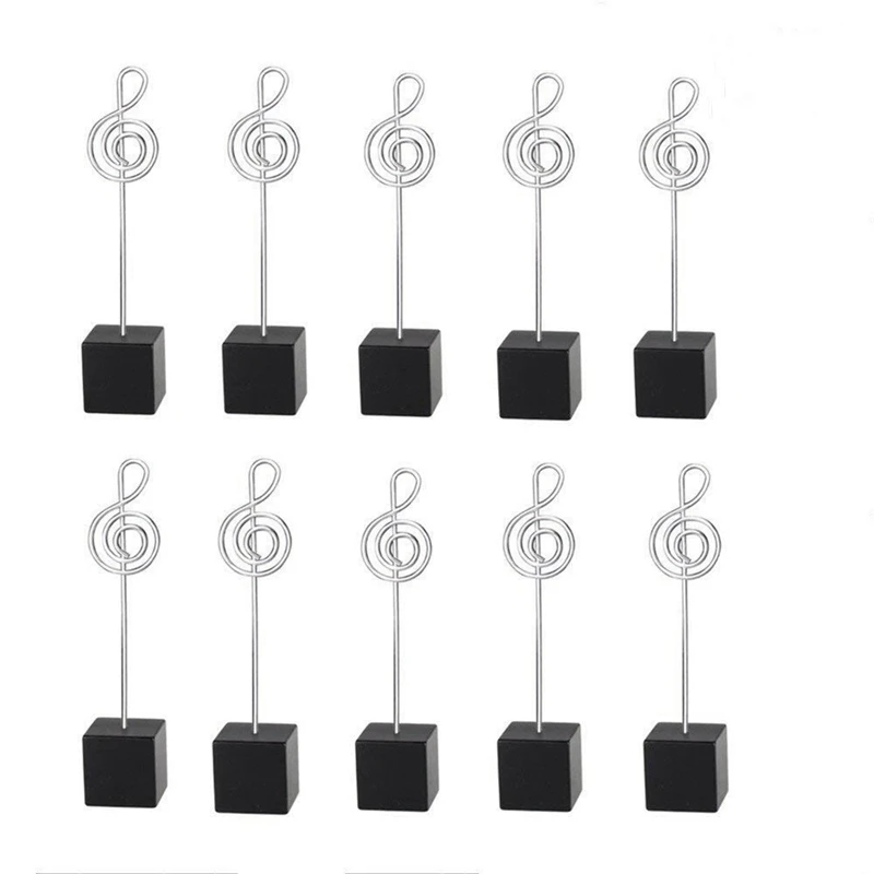 10pcs Music Shape Table Number Holder Name Place Card Holder Memo Clip Holder Standr Pictures Card Paper Menu Clip (Black)
10pcs Music Shape Table Number Holder Name Place Card Holder Memo Clip Holder Standr Pictures Card Paper Menu Clip (Black)