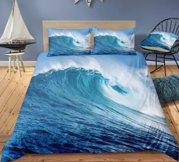 3d Printed blue ocean bedding set is soft and comfortable and can't afford the ball European and American pop style
3d Printed blue ocean bedding set is soft and comfortable and can't afford the ball European and American pop style